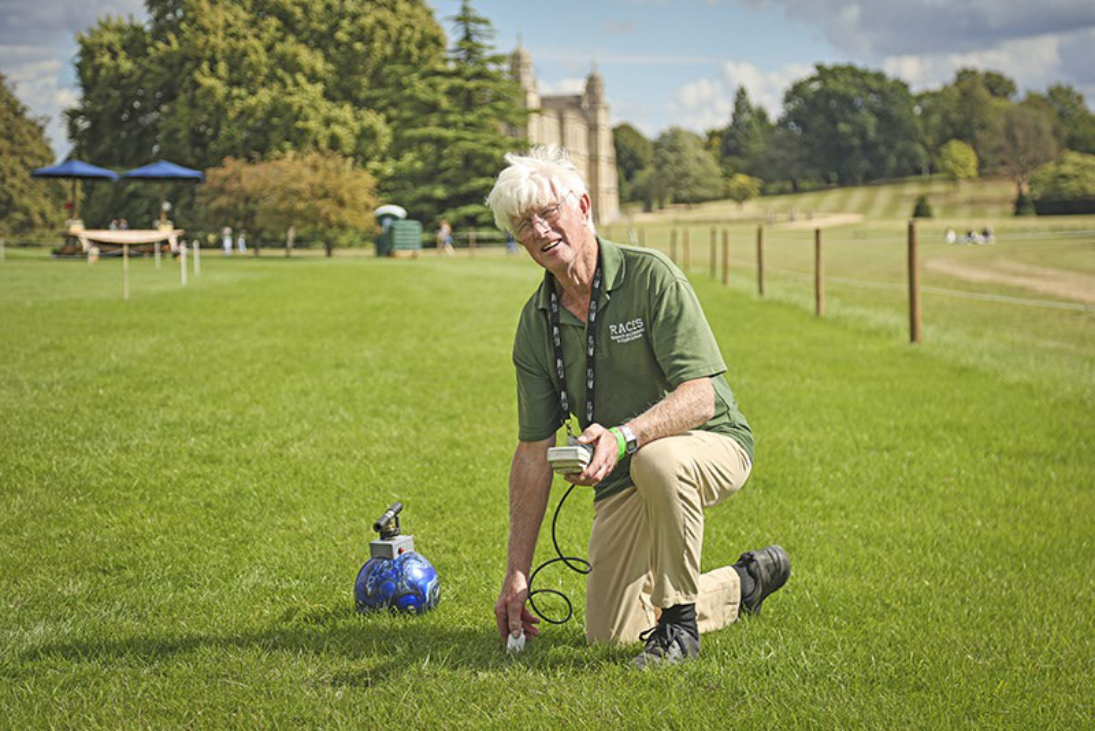 Mark Lucey using ML3 ThetaProbe at horse trials